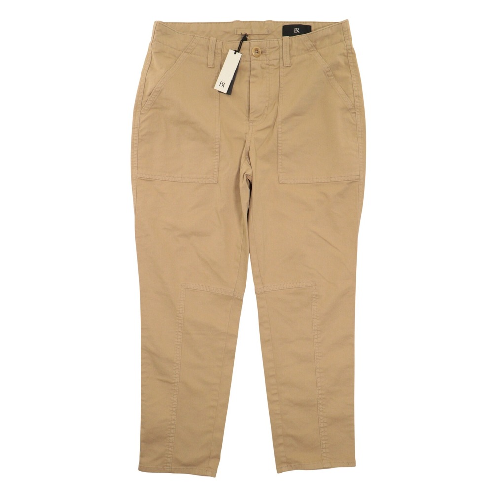 Banana Republic Utility Cargo Pants Women's 6P Petite Khaki Cotton Stretch NWT